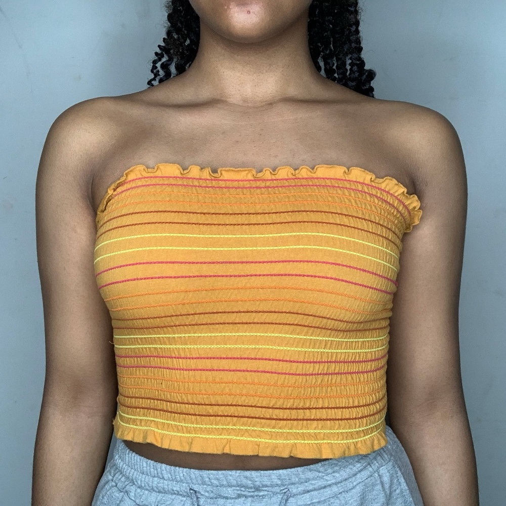 Summer Frilled Tube Top